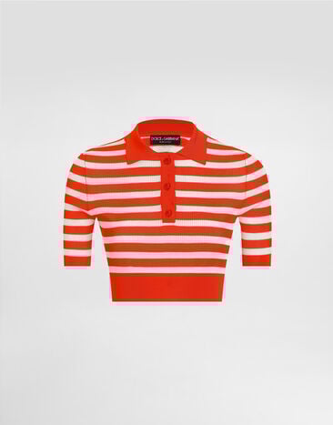 Dolce & Gabbana Viscose polo Multicolor FXZ37ZJAIRR