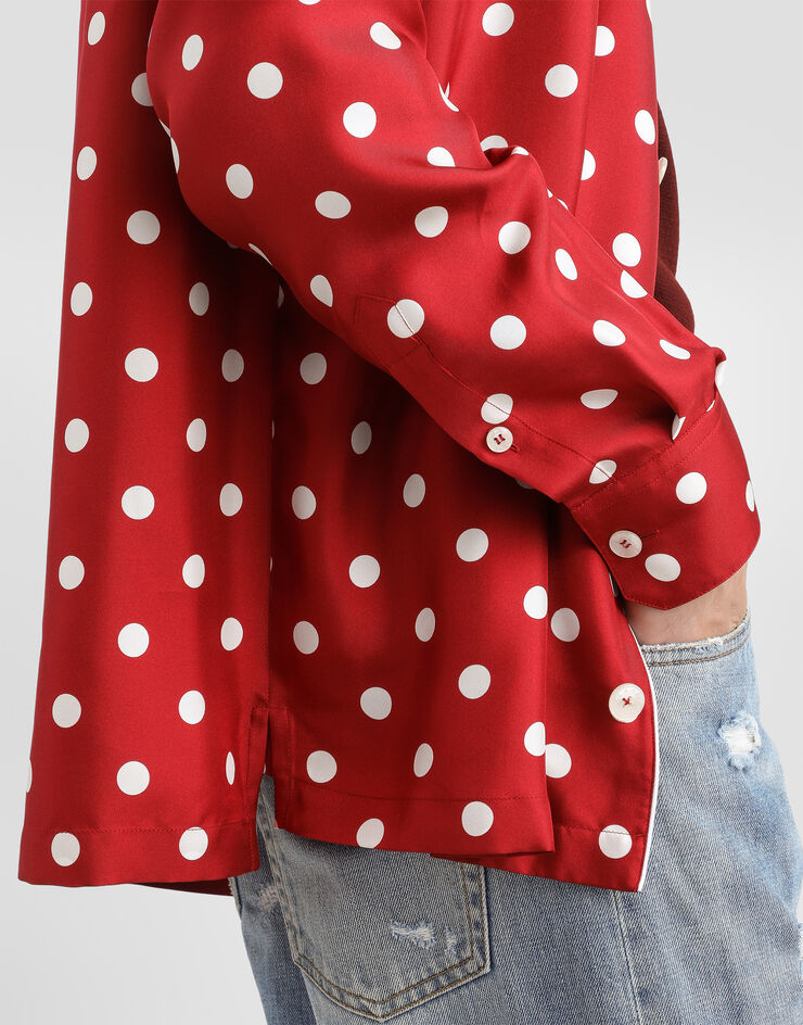 Dolce & Gabbana Polka dot-print silk twill Vanity shirt Dolce & Gabbana Polka dot-print silk twill Vanity shirt Multicolor G5IF1TIS13M
