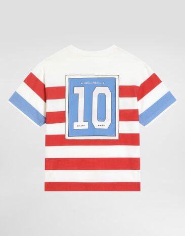 Dolce & Gabbana T-shirt en jersey à imprimé militaire Multicolor L4JTHVII7JV