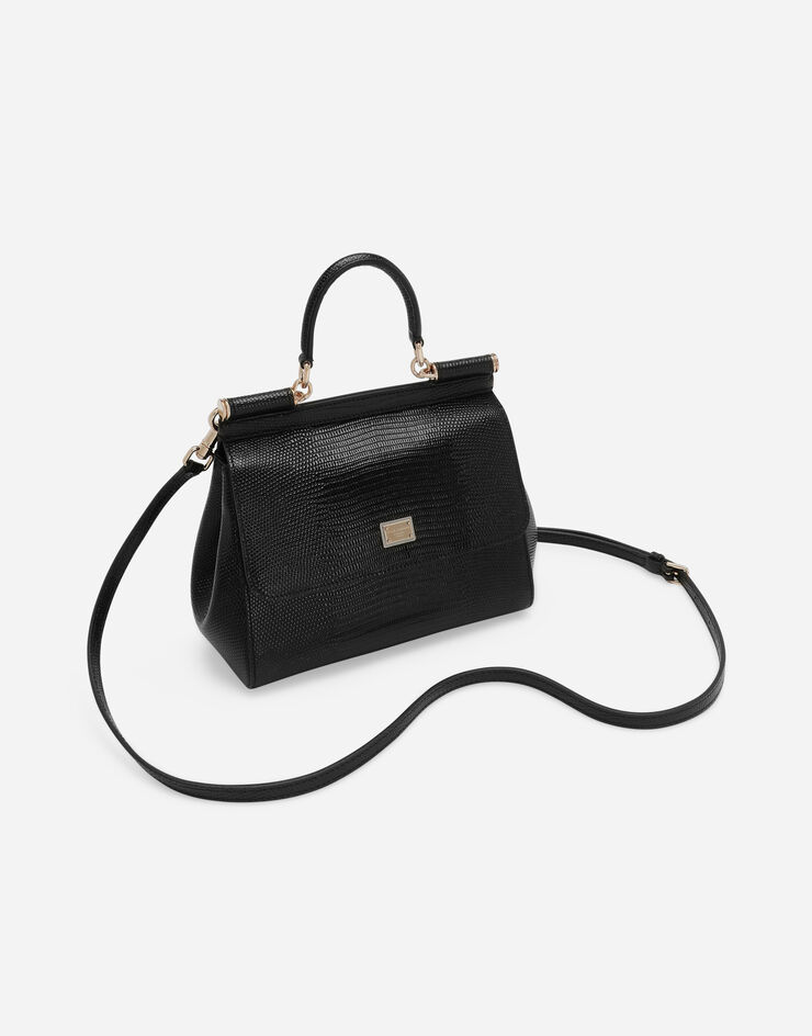 Dolce & Gabbana Sicily 中号手袋 黑 BB6003B1095