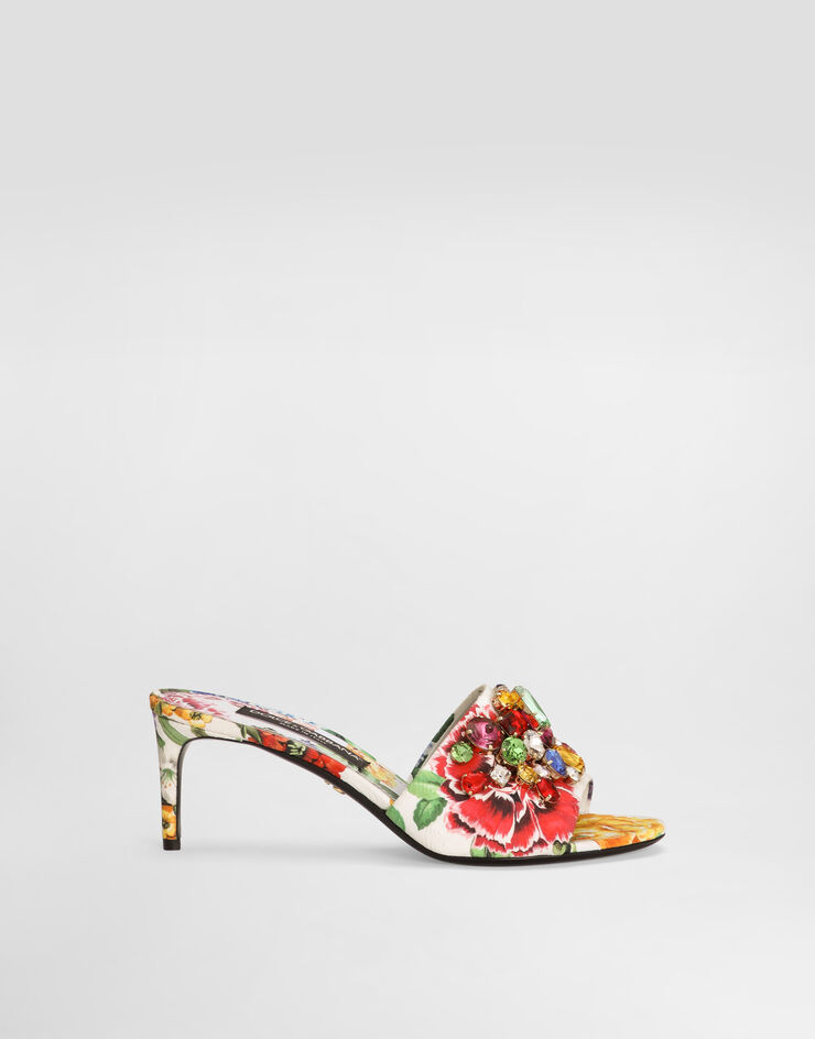 Dolce & Gabbana Mule aus Brokat Drucken CR1744A6L95