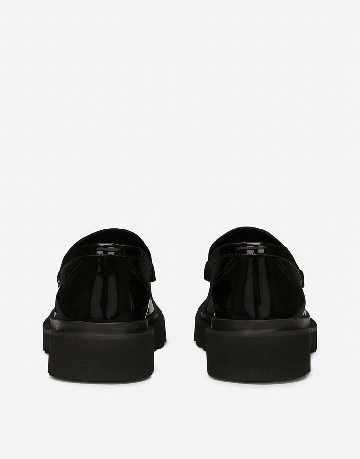 Dolce & Gabbana 漆皮莫卡辛鞋 黑 A30204A1471