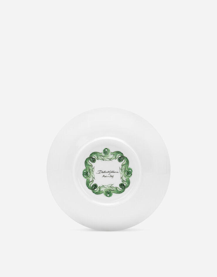 Dolce & Gabbana Set 2 Porcelain Soup Plates Multicolor TC0S05TCA88