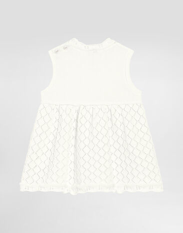 Dolce & Gabbana Sleeveless cotton dress White L2KD42JBCGA