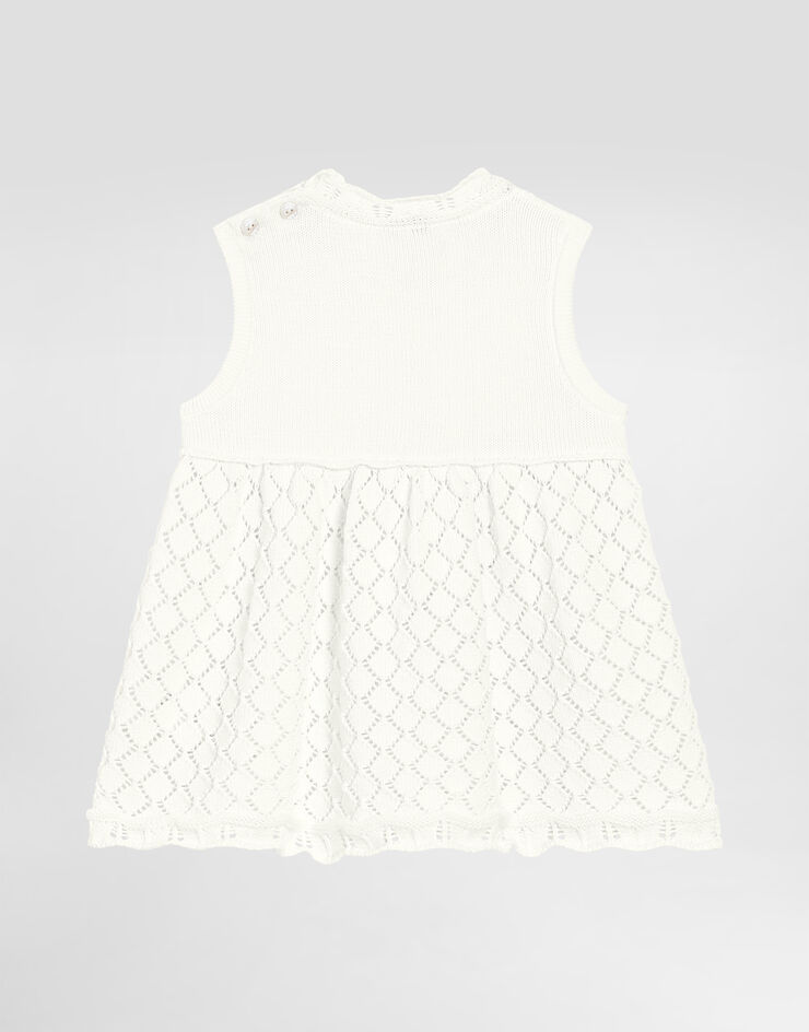 Dolce & Gabbana Sleeveless cotton dress White L2KD42JBCGA