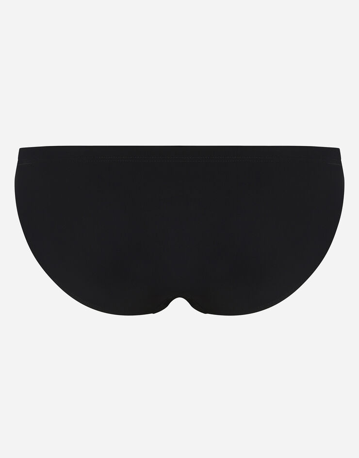 Dolce & Gabbana Slip de baño con DG Hardware Negro M4A63JFUGA2