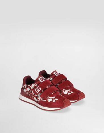 Dolce & Gabbana Sneakers DG Cushion en nylon à imprimé majolica Multicolor DA5321A0558