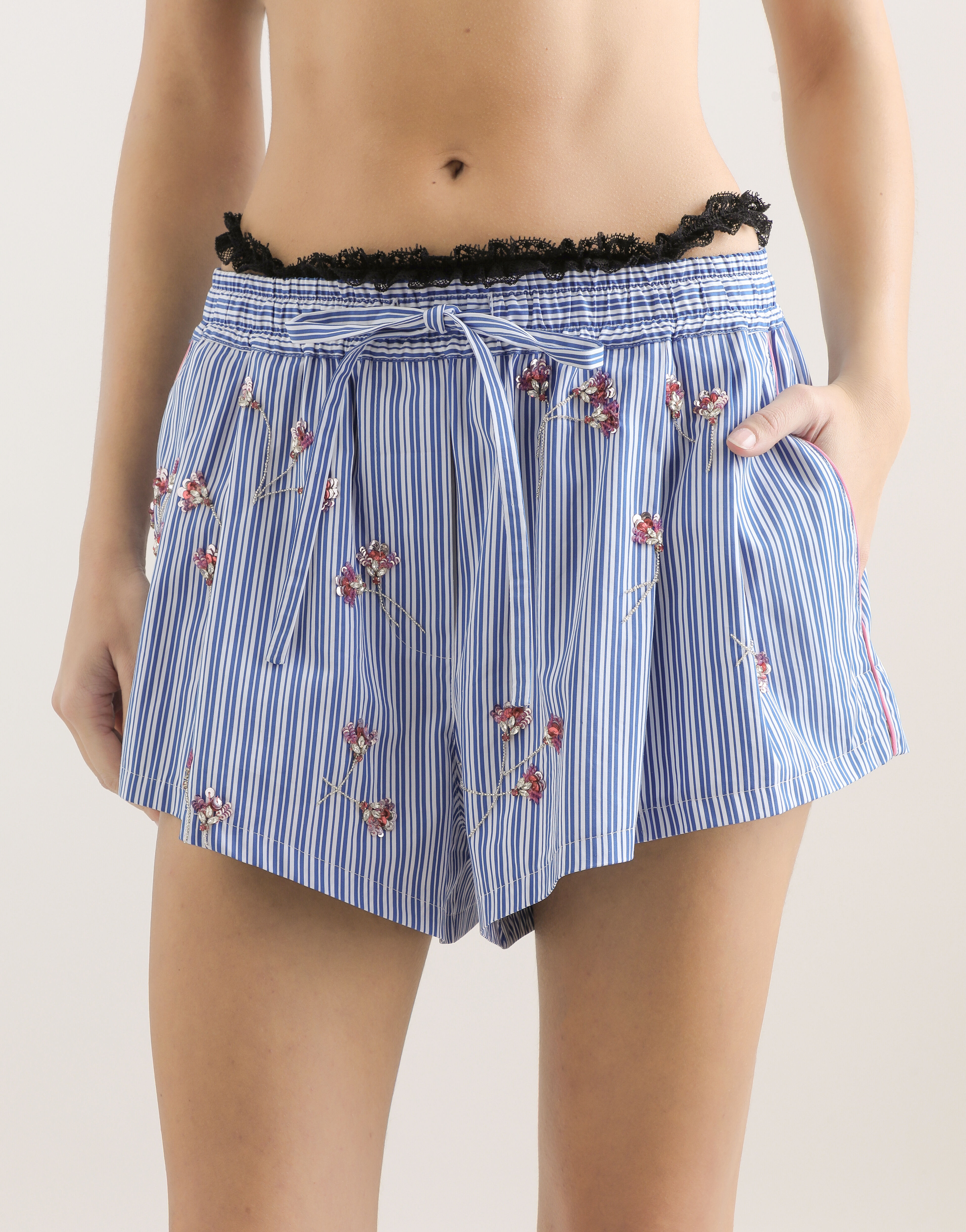 Dolce & Gabbana Shorts in cotone stampa fiori cristal Multicolore FTDMJZGDDRS