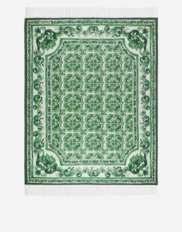 Dolce & Gabbana Cashmere Jacquard Blanket Multicolor TCE012TCAB0
