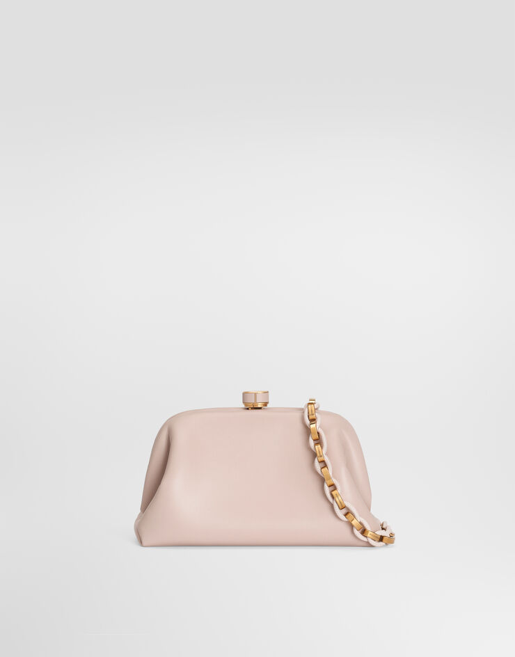 Dolce & Gabbana 핸드백 Grandma 미니 플롱제 나파 가죽 소재 페일 핑크 BB7993BF984