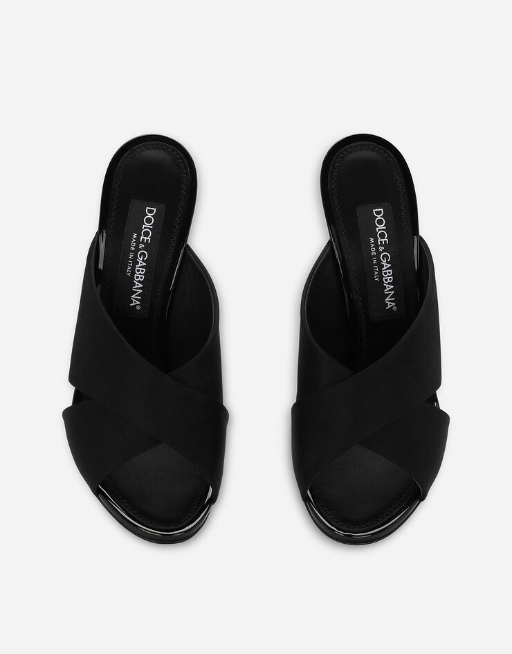 Dolce & Gabbana 缎布穆勒鞋 黑 CR1738AV799