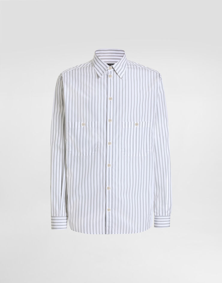 Dolce & Gabbana Striped poplin martini shirt Multicolor G5OC7TFR5Z6