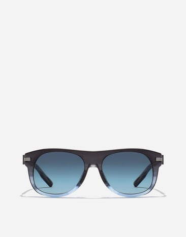 Dolce & Gabbana Metal Plaque Sunglasses Dolce & Gabbana Metal Plaque Sunglasses Gradient striped blue VG4546VP519