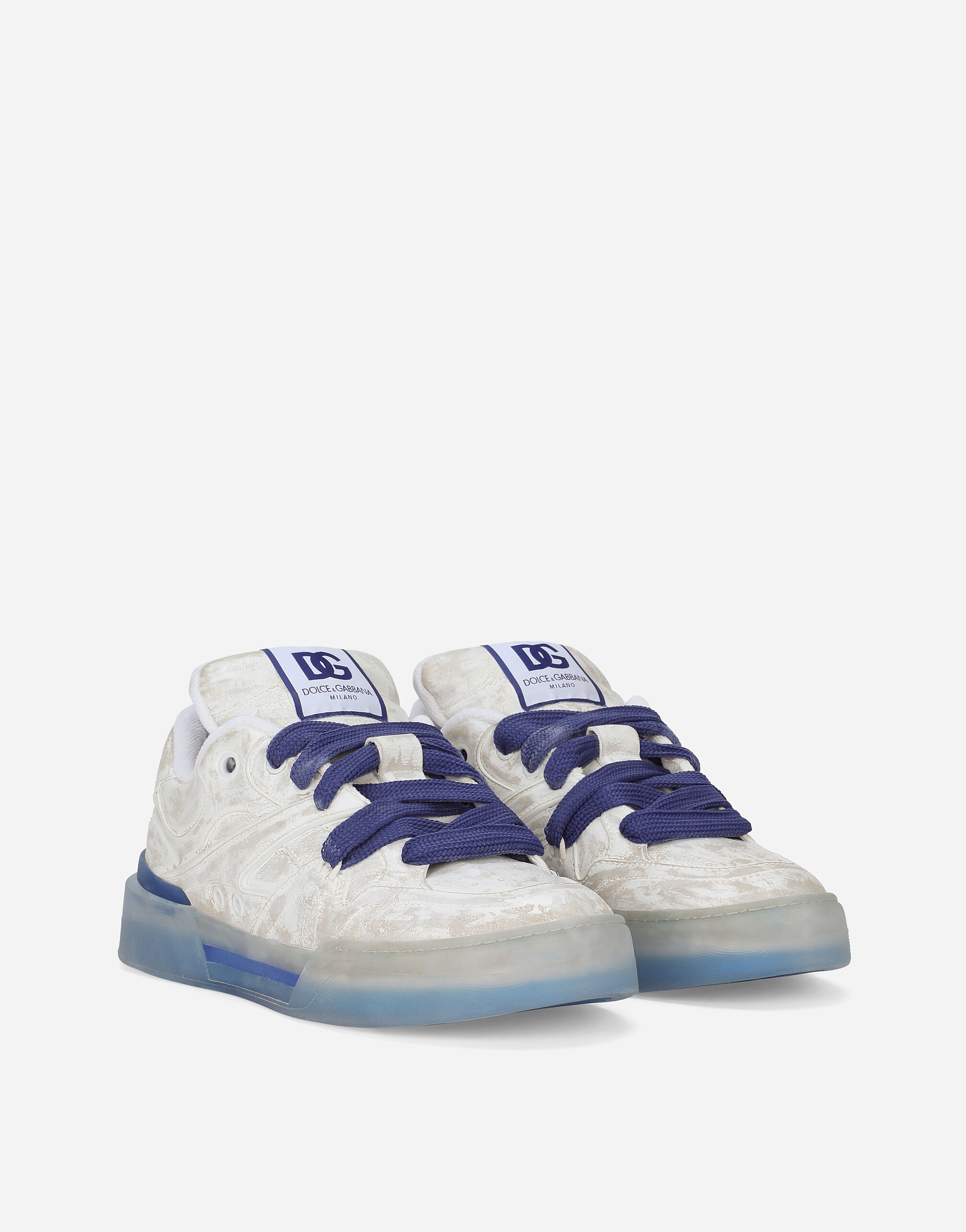 Blue and white dolce and gabbana sneakers online