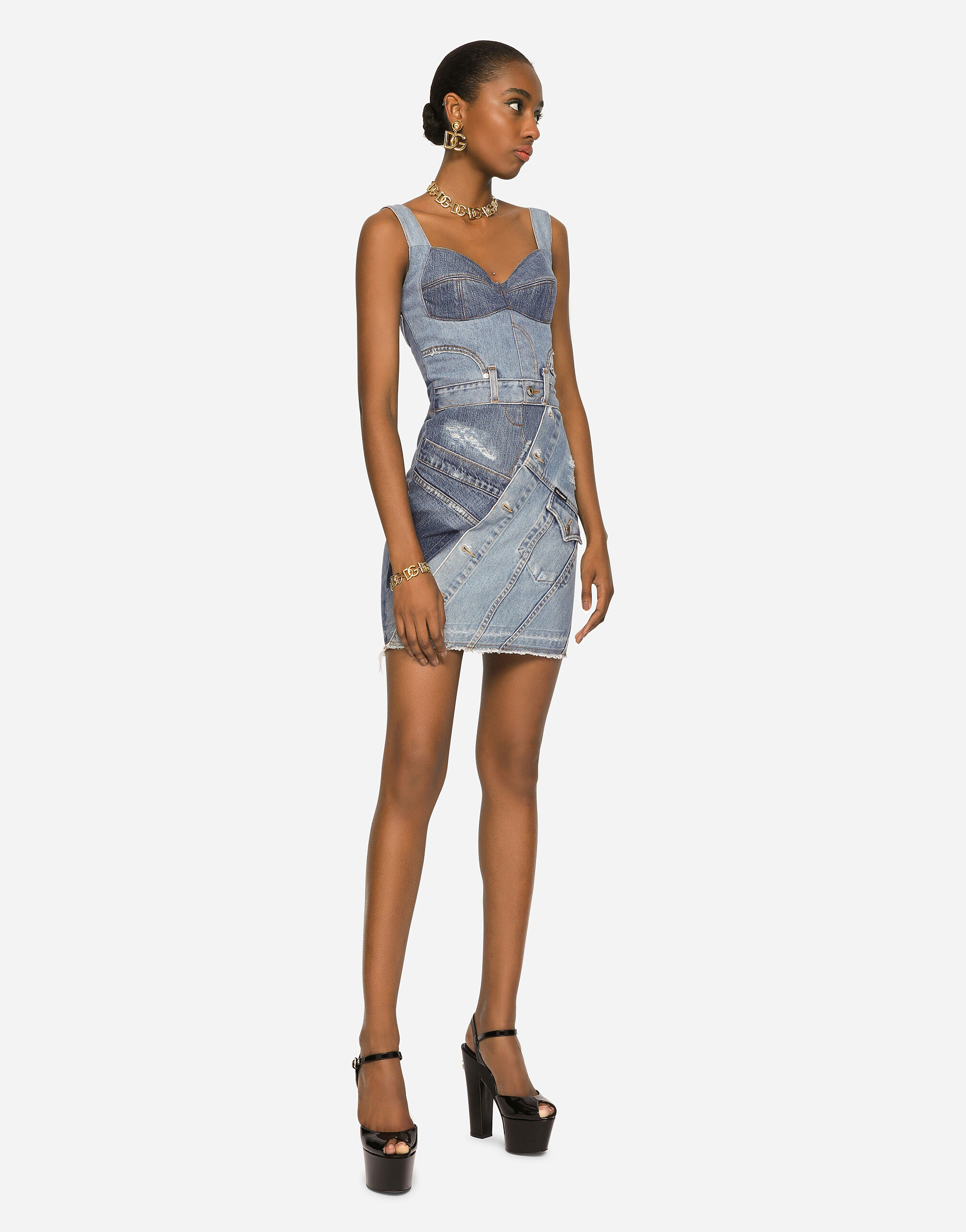 Dolce gabbana sale denim dress