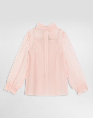 Dolce & Gabbana Chiffon shirt Pink L56S74FU1AT
