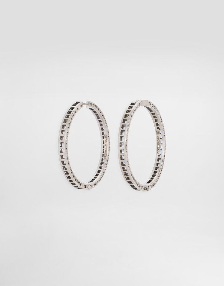 Dolce & Gabbana Ohrringe Anna aus Weißgold 18 kt mit blauen Saphiren Weiss WEQA4GWSALB