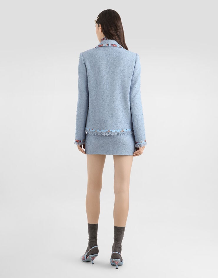 Dolce & Gabbana Small flower bouquets-print chiffon top Multicolor F7BK3TIS10F