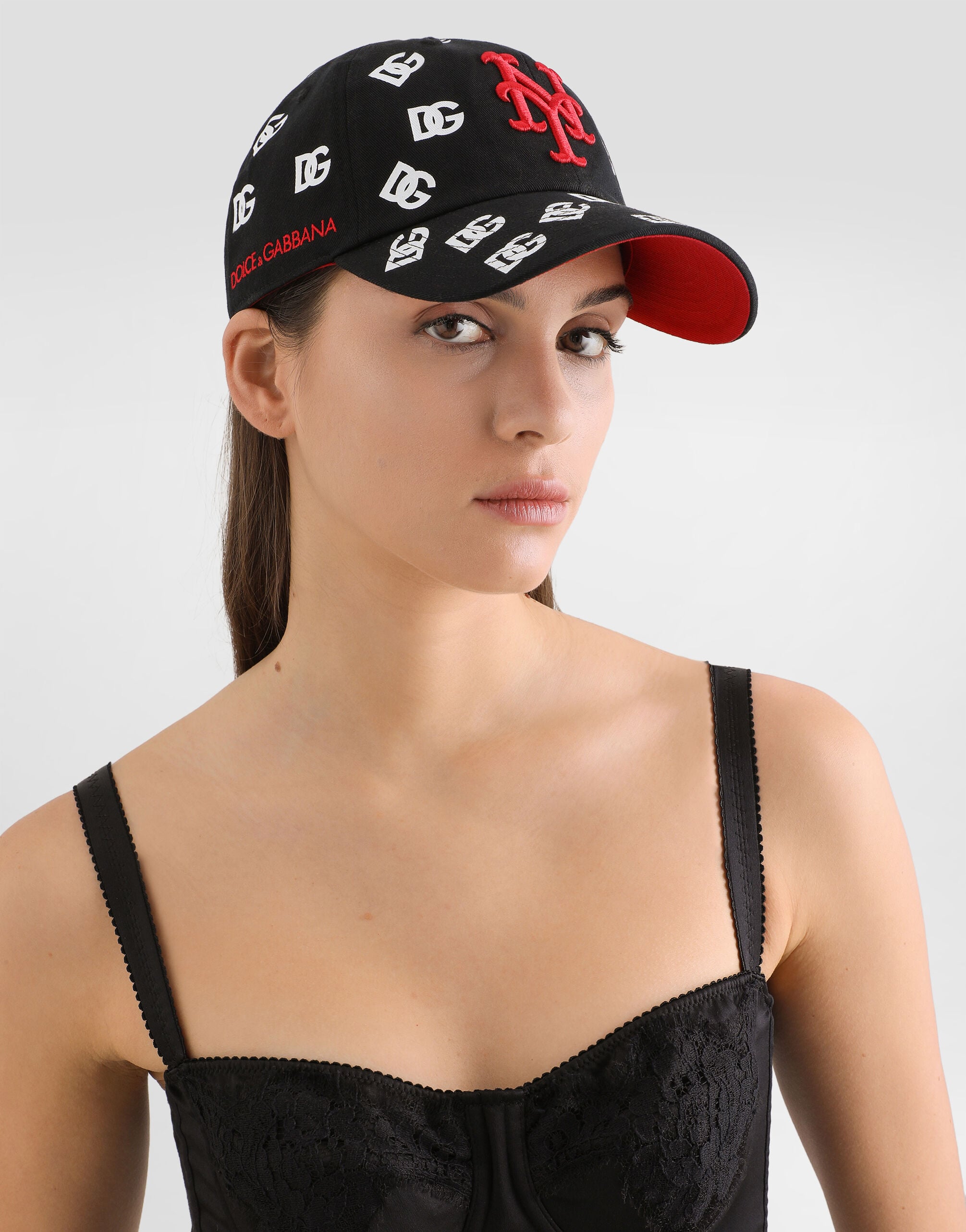 Dolce&Gabbana X '47 New York Mets Logo-Print Baseball Cap in