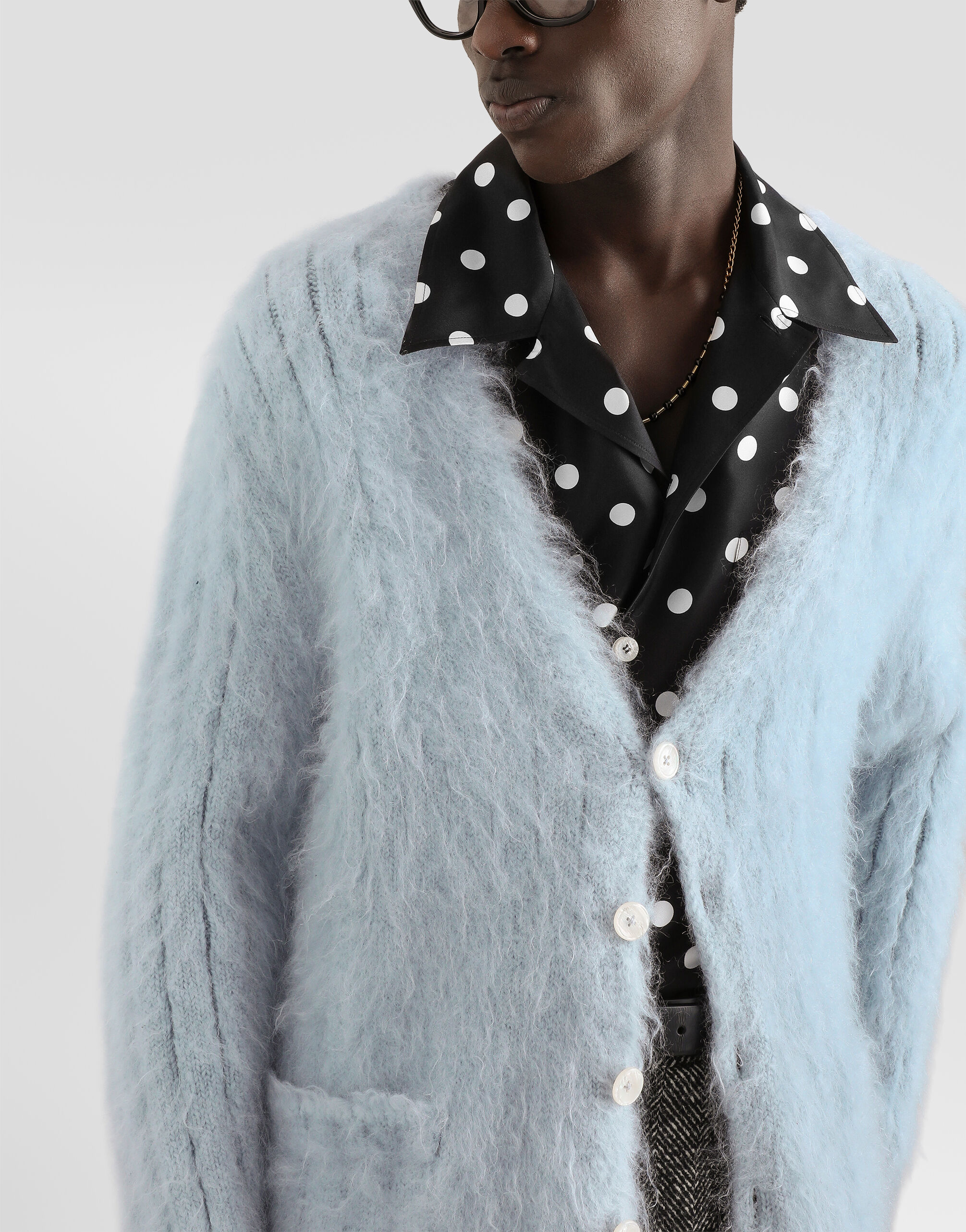 Mohair cardigan - thumbnail 4
