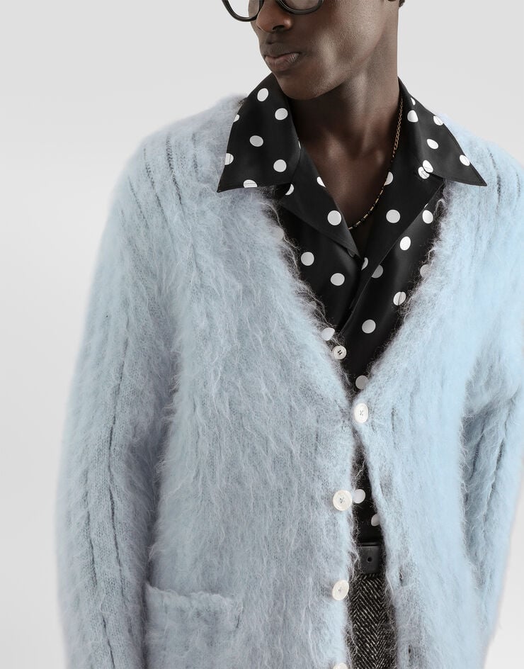 Dolce & Gabbana Mohair cardigan Dolce & Gabbana Mohair cardigan Grey GXVBSTJGMMP