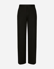 Dolce&Gabbana Straight-leg technical cotton jersey pants Black F79BRTHLM9K