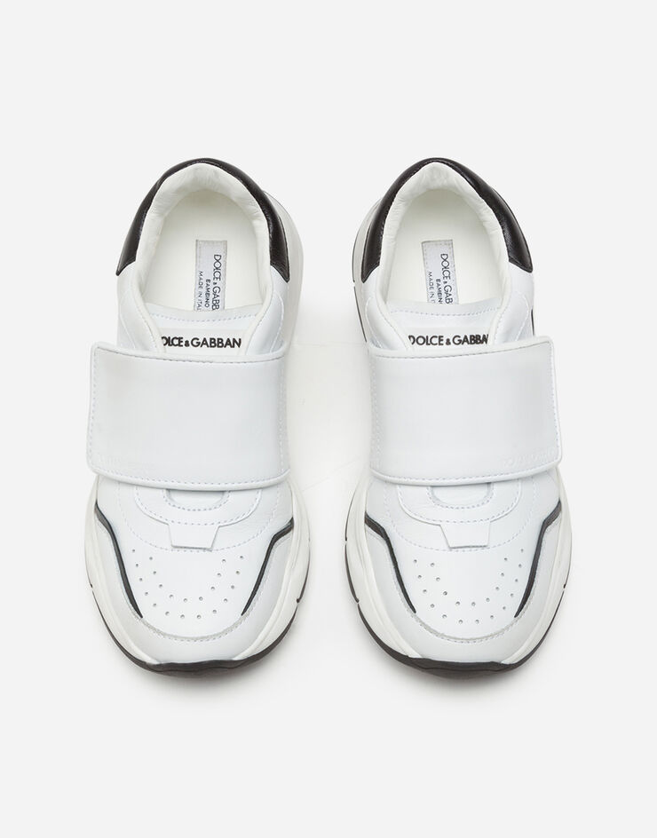 Dolce & Gabbana Daymaster sneakers with riptape closure in nappa calfskin BLANC/NOIR DA0911A3A60