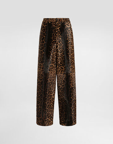 Dolce & Gabbana Leopard-print calfskin trousers Multicolor GP16OLHULXR