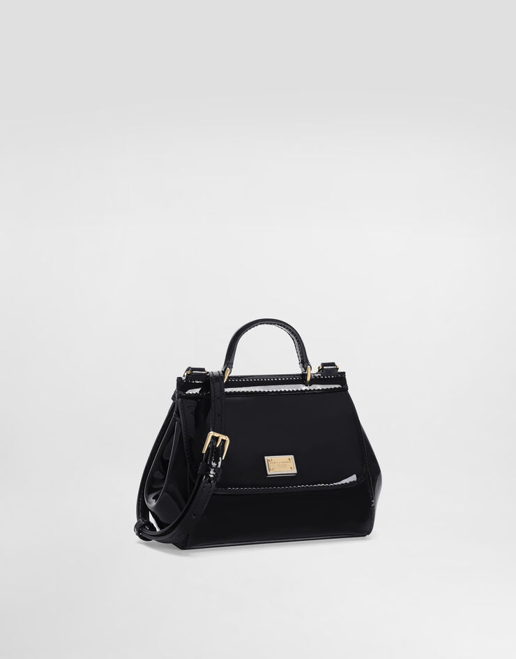 Dolce & Gabbana Patent leather mini Sicily bag Blue EB0003A1067