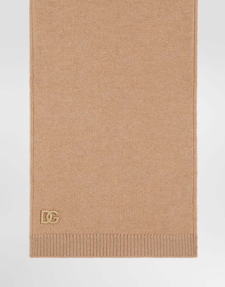 Dolce & Gabbana Virgin wool scarf Beige FXR31TJDVNK