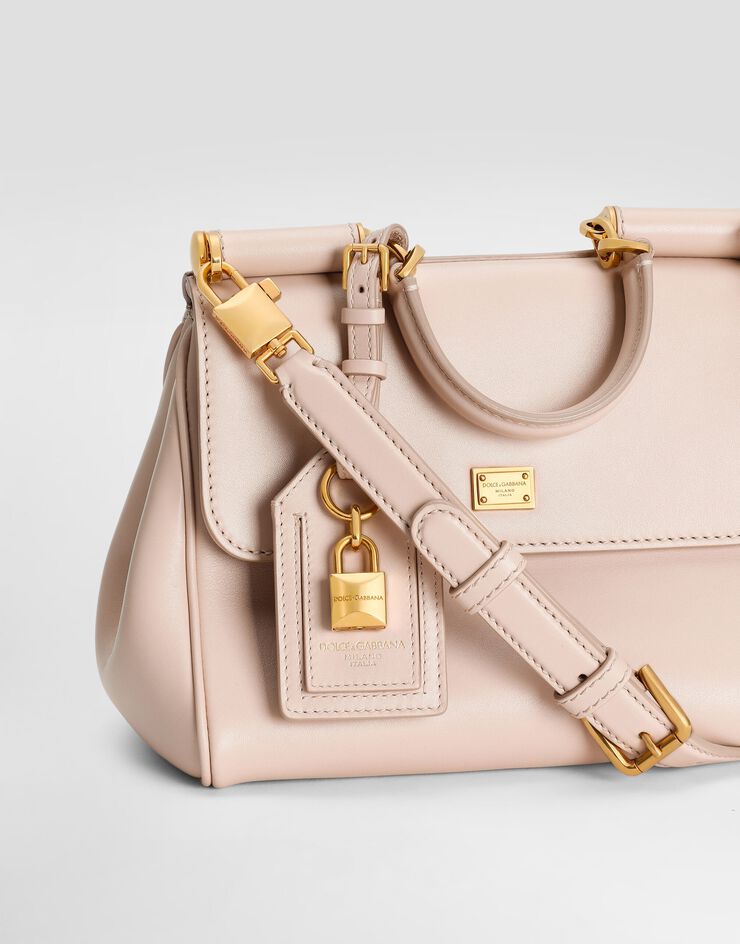Dolce & Gabbana Small My Sicily handbag in plongé calfskin Beige BB7781B7321