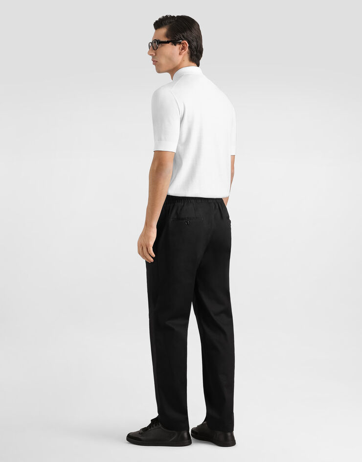 Dolce & Gabbana Wool polo shirt White GXZC0ZJDVLO