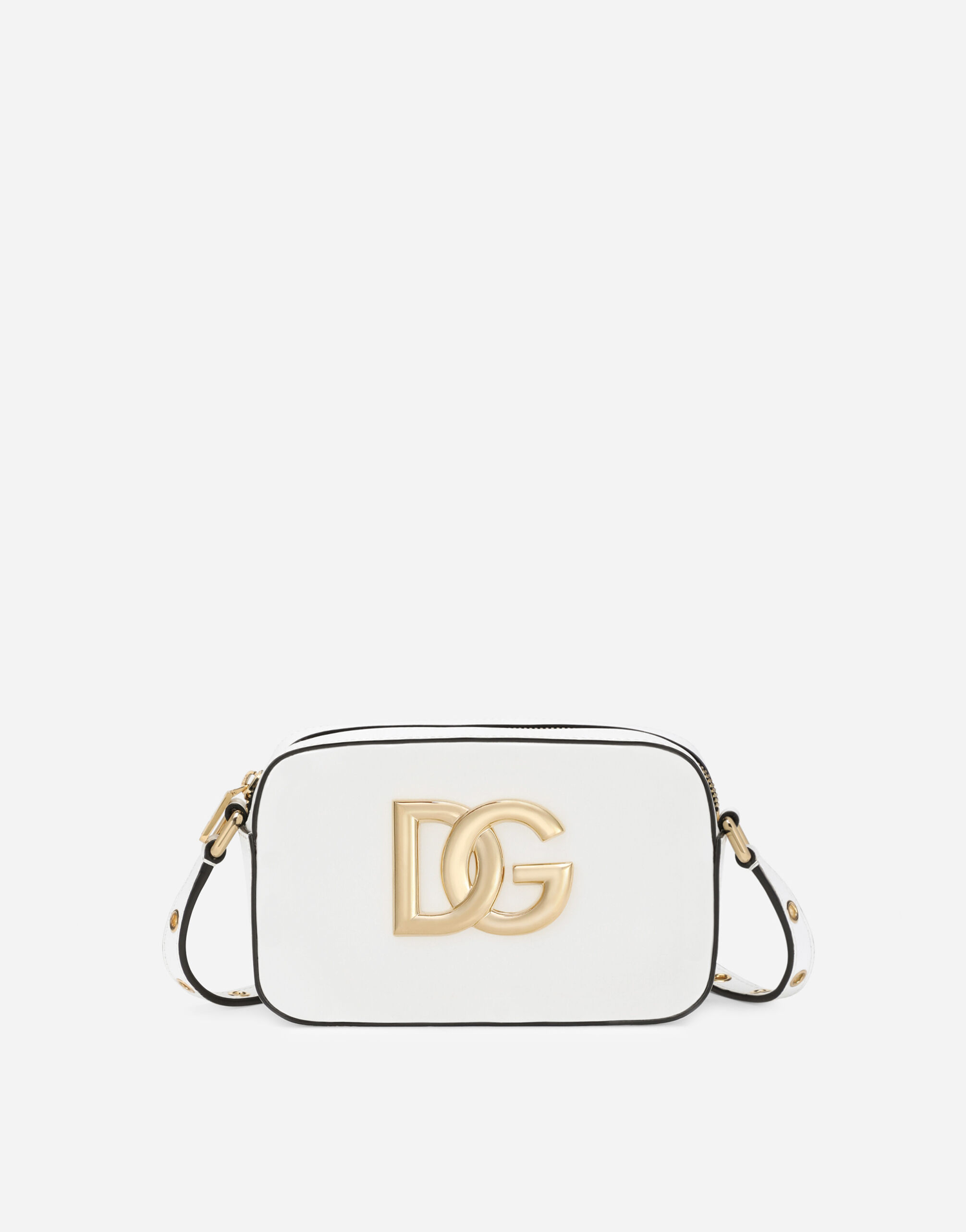 Dolce & Gabbana Calfskin crossbody 3.5 bag Beige BB7603AS170