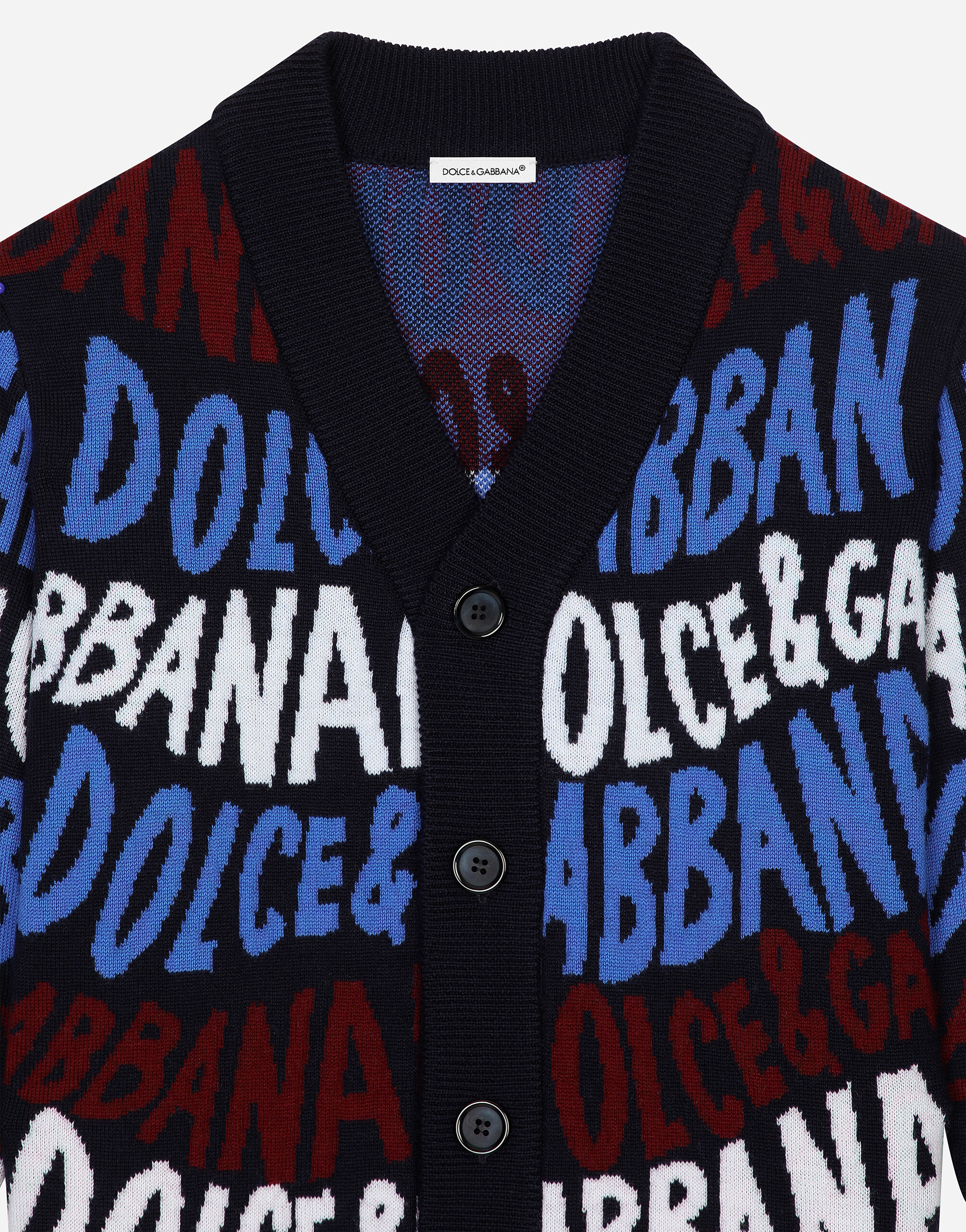 CARDIGAN in Multicolor for Men | Dolce&Gabbana®