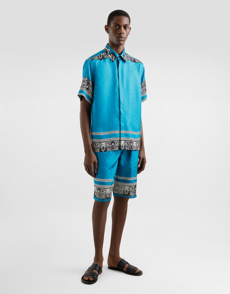Dolce & Gabbana Bermudas de seda con estampado Bandana Imprima GV37ATHI1VM