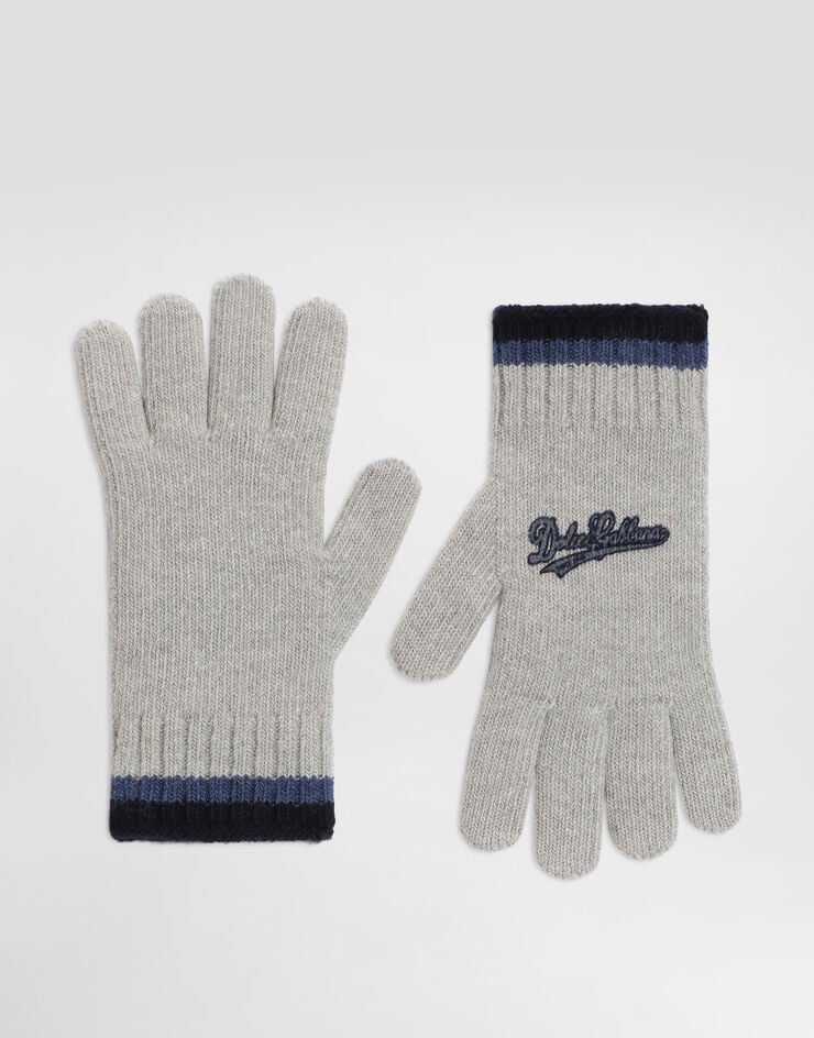Dolce & Gabbana Strickhandschuhe mit Logo  LBKAC7JDVH5