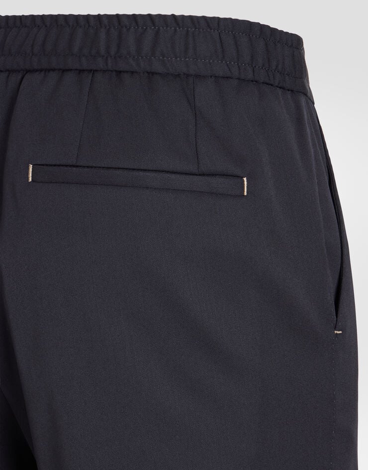 Dolce & Gabbana Technical wool jogging trousers Blue GP264TFUZFG