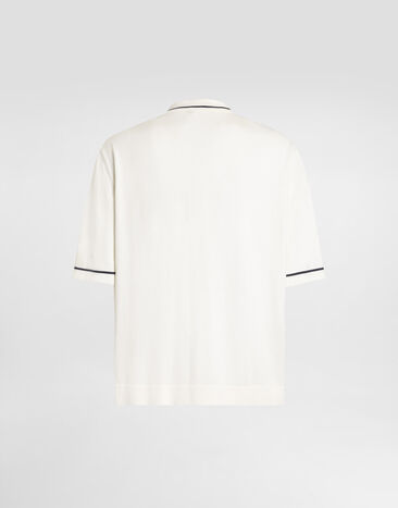 Dolce & Gabbana Silk and cotton shirt with twill Multicolor GXV90TJGMG3
