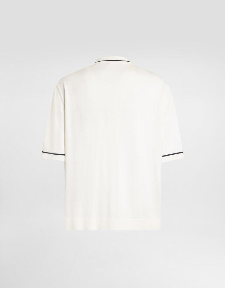 Dolce & Gabbana Silk and cotton shirt with twill Multicolor GXV90TJGMG3