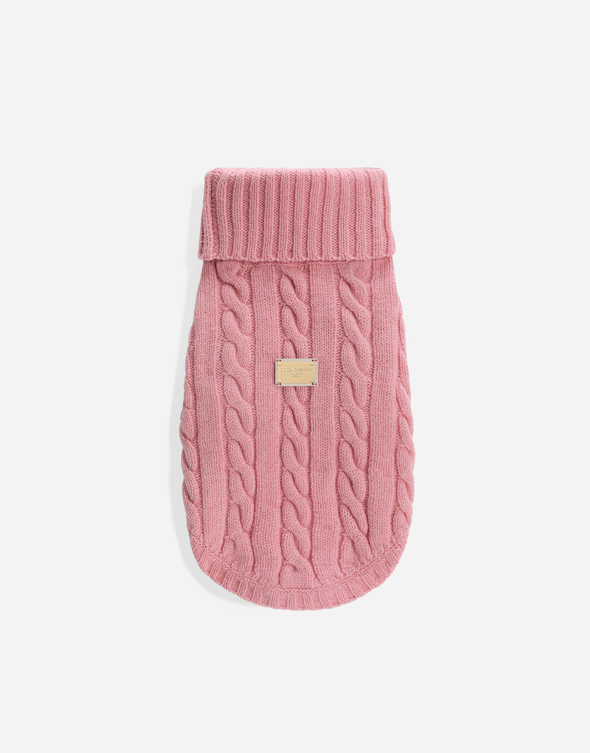 Wool dog sweater in Pink for Men | Dolce&Gabbana® US