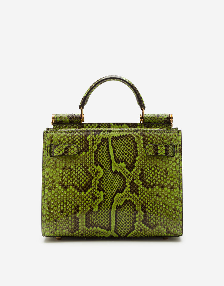 Sicily 62 small tote bag in python skin