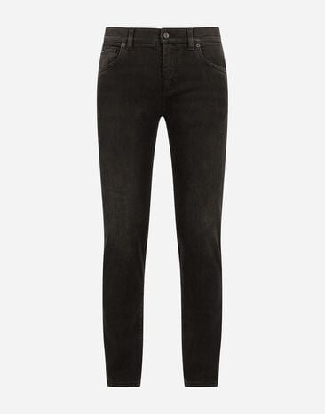 Dolce & Gabbana Jean skinny stretch noir lavé Multicolore GY07LDG8ET2
