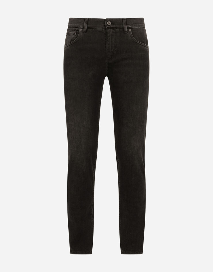 Dolce & Gabbana Jean skinny stretch noir lavé Multicolore GY07LDG8ET2