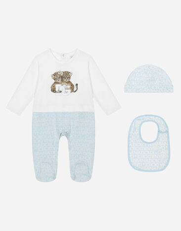 Dolce&Gabbana 3-piece gift set with all-over logo print Multicolor L1JO6HG7KQ7