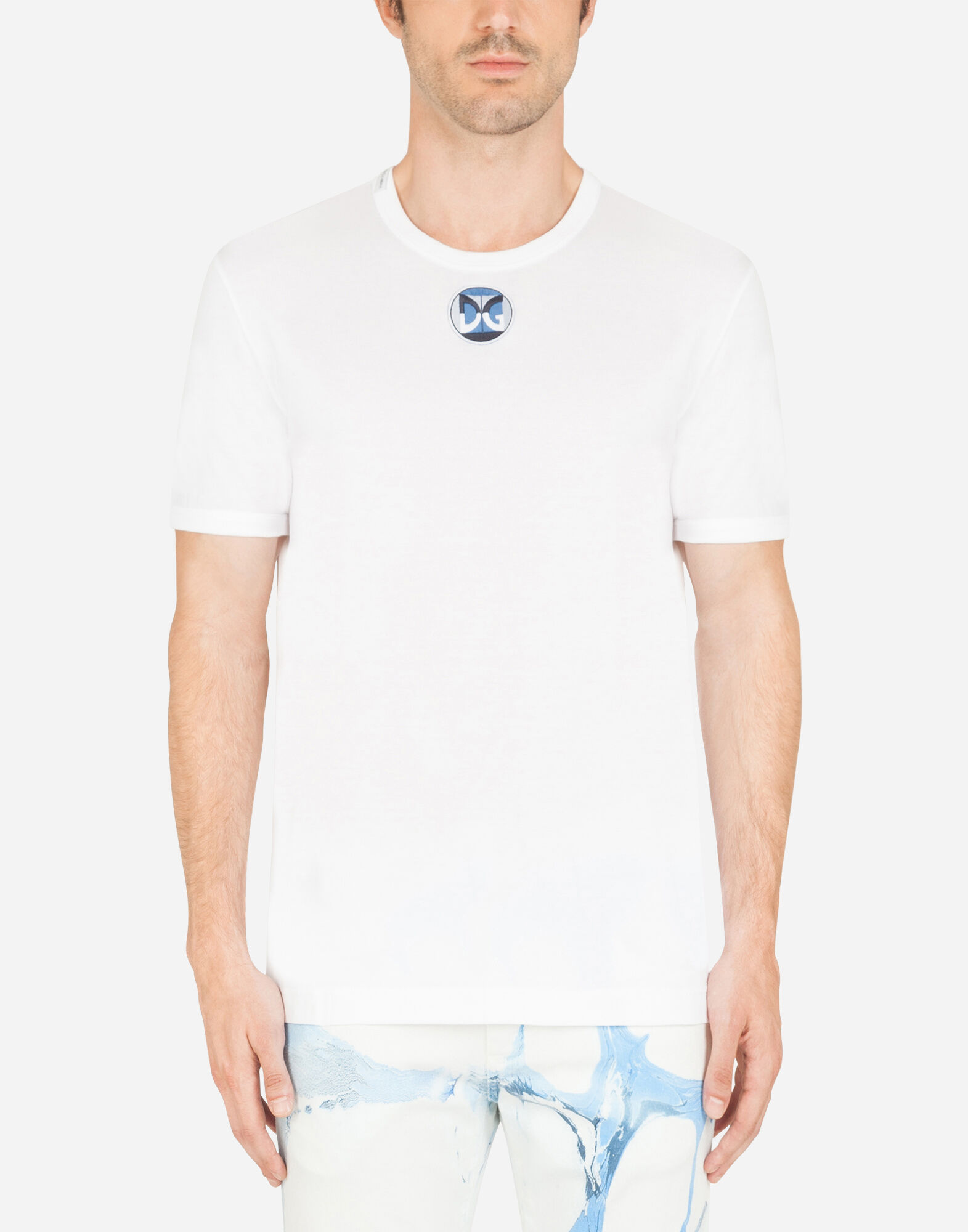 Cotton t-shirt with DG patch