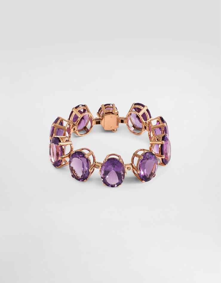 Dolce & Gabbana Anna bracelet in 18-carat red gold with amethysts and diamonds Dolce & Gabbana Anna bracelet in 18-carat red gold with amethysts and diamonds Red Gold WBSB1GWAME1