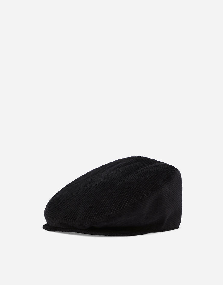 Dolce&Gabbana Needlecord flat cap Black GH587AFUWEQ