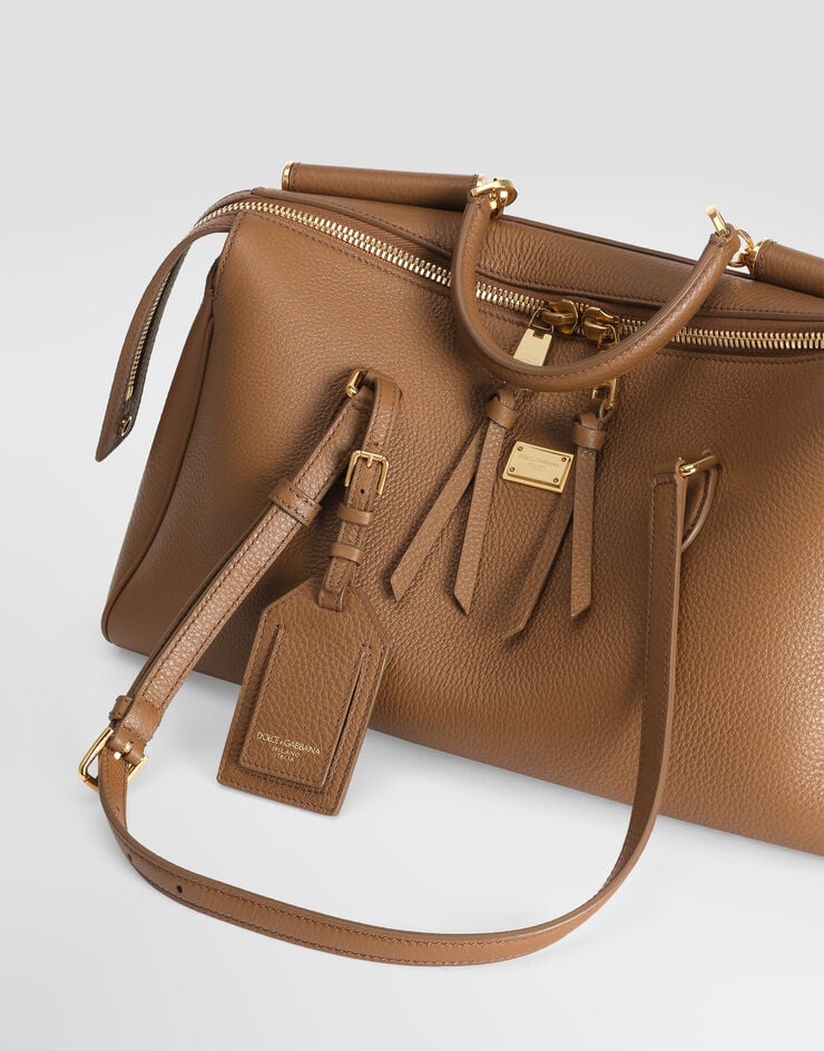 Dolce & Gabbana Borsa a mano Vittoria media in pelle di vitello Dolce & Gabbana Borsa a mano Vittoria media in pelle di vitello Marrone BB7844A0841