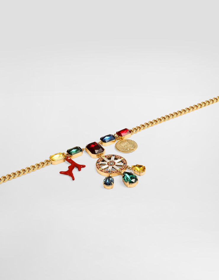 Dolce & Gabbana Carretto wheel necklace Gold WNS6C5W1111