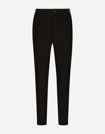 Dolce & Gabbana Technical fabric pants with metal DG logo Print BM2274AR700